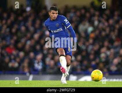 Thiago Silva de Chelsea. - Chelsea v Middlesbrough, Carabao Cup, demi finale 2e étape, Stamford Bridge Stadium, Londres, Royaume-Uni - 23 janvier 2024. Usage éditorial uniquement - des restrictions DataCo s'appliquent. Banque D'Images