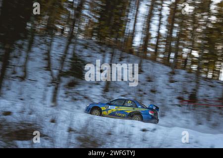 Rallye d'hiver en Lituanie Banque D'Images