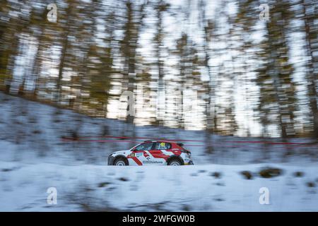 Rallye d'hiver en Lituanie Banque D'Images