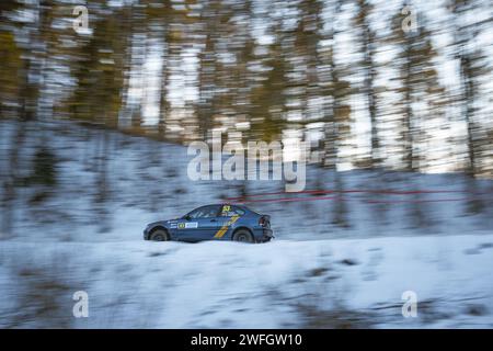 Rallye d'hiver en Lituanie Banque D'Images