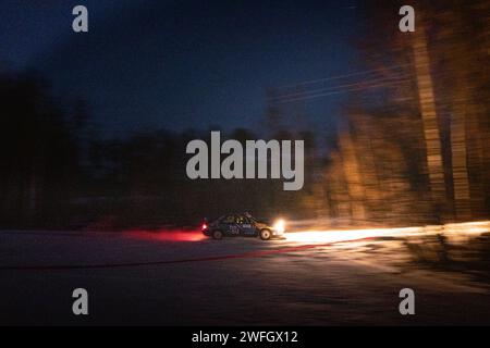 Rallye d'hiver en Lituanie Banque D'Images