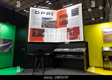 Paris, France. 02 février 2023. Stand DPPI lors du salon automobile Retromobile 2024 à Paris Expo porte de Versailles, du 30 janvier au 4 février 2024 à Paris, France - photo Paul Vaicle/DPPI crédit : DPPI Media/Alamy Live News Banque D'Images