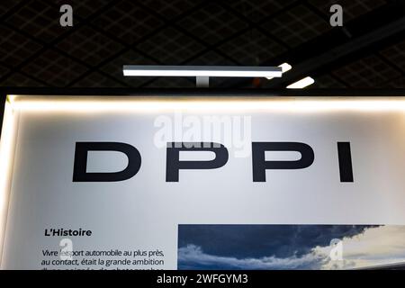 Paris, France. 02 février 2023. Stand DPPI lors du salon automobile Retromobile 2024 à Paris Expo porte de Versailles, du 30 janvier au 4 février 2024 à Paris, France - photo Paul Vaicle/DPPI crédit : DPPI Media/Alamy Live News Banque D'Images