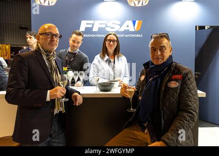 Paris, France. 02 février 2023. Ambiance sur le stand FFSA lors du salon automobile Retromobile 2024 à Paris Expo porte de Versailles, du 30 janvier au 4 février 2024 à Paris, France - photo Paul Vaicle/DPPI crédit : DPPI Media/Alamy Live News Banque D'Images