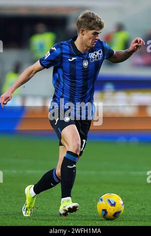 Bergamo, Italie. 27 janvier 2024. Foto Spada/LaPresse 27 gennaio 2024 - Bergamo, Italie - sport, calcio - Atalanta vs Udinese - Campionato italiano di calcio Serie A TIM 2023/2024 - Stadio Gewiss. Nella foto : Charles de Ketelaere (Atalanta BC);January 27, 2024 Bergame, Italie - sport, calcio - Atalanta vs Udinese - Serie A football Championship 2023/2024 - Gewiss Stadium . Sur la photo : Charles de Ketelaere (Atalanta BC) ; crédit : LaPresse/Alamy Live News Banque D'Images