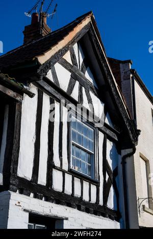 Great Porch House, Tudor Building, Monday Market Street, Devizes, Wiltshire, Angleterre, Royaume-Uni, GB. Banque D'Images