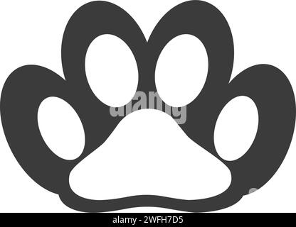 Paw Logo design vector illustration design template Illustration de Vecteur