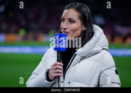 Amsterdam, pays-Bas. 30 janvier 2024. AMSTERDAM, 30-01-2024, Johan Cruijff Arena, UEFA WomenÕs Champions League, Ajax - AS Roma CL(femmes), saison 2023/2024, pendant le match Ajax - AS Roma CL(femmes), nos Leonne Stentler crédit : Pro Shots/Alamy Live News Banque D'Images