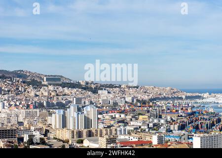 Vue panoramique de la ville d'Alger. Vue panoramique. Banque D'Images