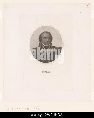 PortraT van Thomas Alexandre Dumas, Heinrich Schmidt, 1798 print Dresde papier personnages historiques Banque D'Images