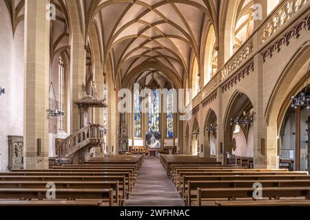 St. Johannes der Täufer Innenraum der katholischen Stadtpfarrkirche St. Johannes der Täufer à Kitzingen, Unterfranken, Bayern, Deutschland St. John t Banque D'Images