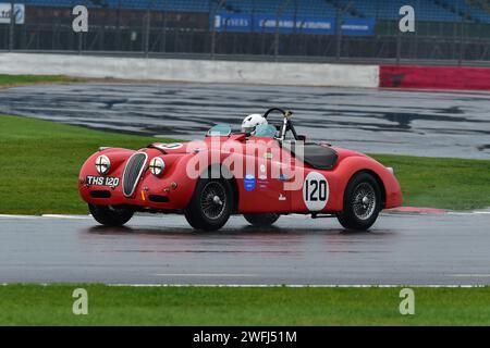 Mark Hews, Chris Keith-Lucas, Jaguar XK120 Roadster, Jaguar Classic Challenge pour les voitures Jaguar pré-1966, les véhicules éligibles incluent ; pré-'66 E-types, C Banque D'Images