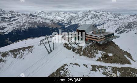 Station supérieure Bormio 3000 Banque D'Images