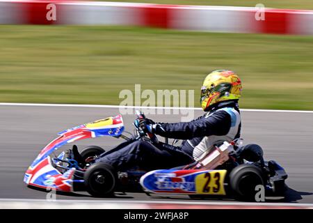 Circuit de karting circuit Kartodromo Cremona Banque D'Images