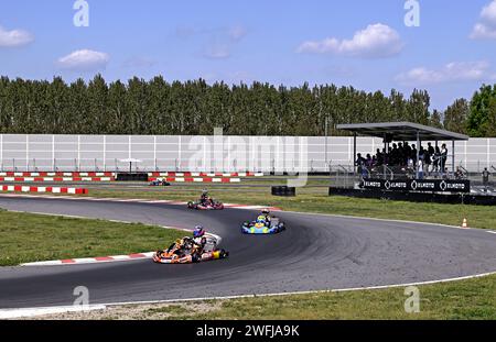 Circuit de karting panoramique du circuit Kartodromo Cremona Banque D'Images