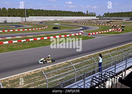 Circuit de karting panoramique du circuit Kartodromo Cremona Banque D'Images