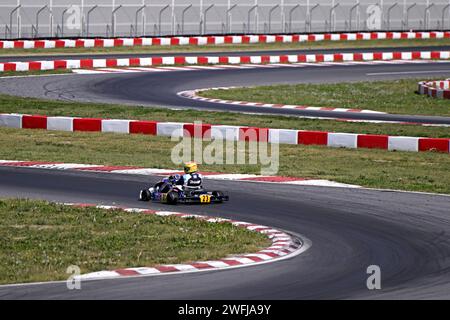 Circuit de karting panoramique du circuit Kartodromo Cremona Banque D'Images