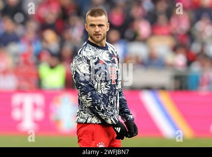 Munich, Deutschland. 21 janvier 2024. Firo : 01/21/2024, football, football, 1e ligue, 1e Bundesliga, saison 2023/2024, 18e journée, FC Bayern Munich - Werder Bremen, Eric Dier, FC Bayern Munich, Bayern, FCB, Munich, demi-chiffre, crédit : dpa/Alamy Live News Banque D'Images