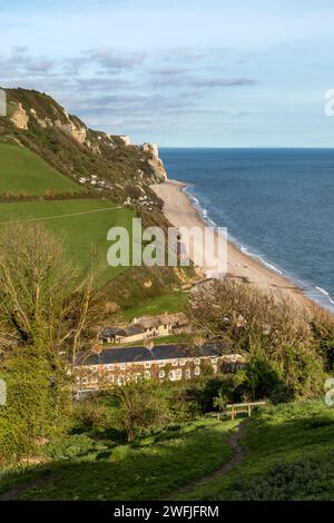 Branscombe ; Plage ; Devon ; Royaume-Uni Banque D'Images