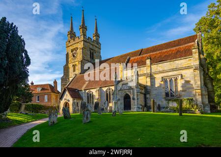 Penshurst Church of St John the Baptist Penshurst près de Tonbridge Kent Banque D'Images