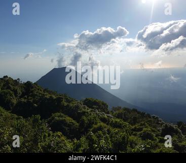 Izalco un stratovolcan actif près du volcan Santa Ana, El Salvador Amérique centrale Banque D'Images