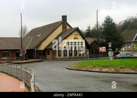 La maison publique Oystercatcher, Cardiff. Prise hiver 2024, janvier Banque D'Images