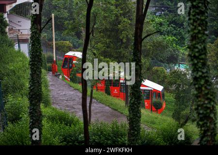 Funiculaire de Artxanda, Bilbao, Biscaye, pays Basque, Euskadi, Euskal Herria, Espagne Banque D'Images