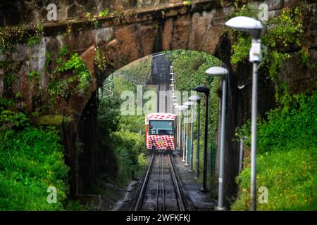 Funiculaire de Artxanda, Bilbao, Biscaye, pays Basque, Euskadi, Euskal Herria, Espagne Banque D'Images