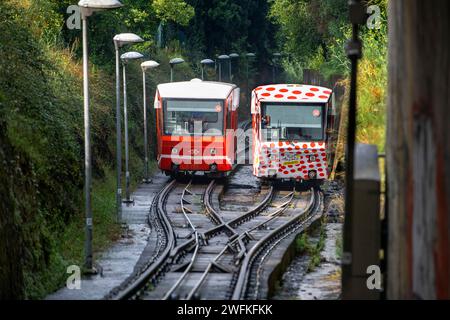 Funiculaire de Artxanda, Bilbao, Biscaye, pays Basque, Euskadi, Euskal Herria, Espagne Banque D'Images