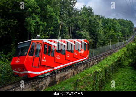 Funiculaire de Artxanda, Bilbao, Biscaye, pays Basque, Euskadi, Euskal Herria, Espagne Banque D'Images