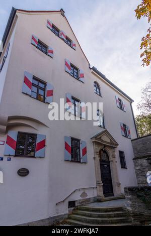 Château de Schloss Weilheim, aujourd'hui bureau des impôts, vieille ville Banque D'Images