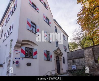 Château de Schloss Weilheim, aujourd'hui bureau des impôts, vieille ville Banque D'Images