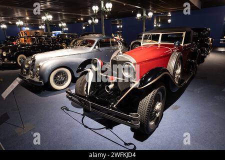 Collection de voitures anciennes au Musée National de l'automobile, Collection Schlumpf est un musée de l'automobile situé à Mulhouse, France. Banque D'Images
