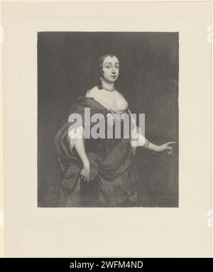 Portret van Maria Henrietta Stuart, 1850 - 1949 impression photomécanique Collotype papier pays-Bas Banque D'Images