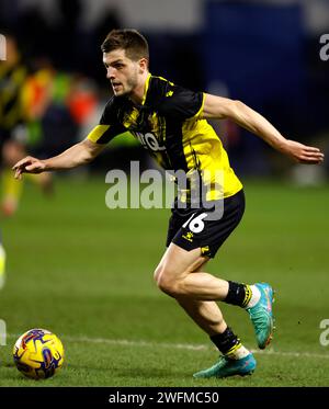 Giorgi Chakvetadze de Watford lors du Sky Bet Championship Match à Hillsborough, Sheffield. Date de la photo : mercredi 31 janvier 2024. Banque D'Images