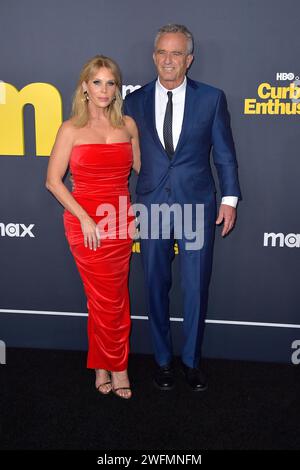 Cheryl Hines mit Ehemann Robert F. Kennedy Jr. BEI der Premiere der der 12. Staffel der HBO Serie 'Curb your Enthusiasm / Lass es, Larry!' Complexe théâtral im DGA. Los Angeles, 30.01.2024 Banque D'Images