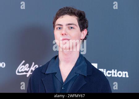 31 janvier 2024, Rome, Italie : l'acteur Tiziano scire assiste au tapis rouge de la première du film 'Califano' au Space Cinema Moderno à Rome (crédit image : © Matteo Nardone/Pacific Press via ZUMA Press Wire) À USAGE ÉDITORIAL UNIQUEMENT! Non destiné à UN USAGE commercial ! Banque D'Images