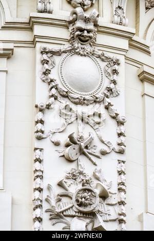 Teatro Calderon, élément architectural, Madrid, Espagne Banque D'Images