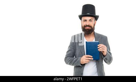 Professeur d'université. Livre de présentation de professeur. Livre éducatif d'étude d'enseignant d'homme. Journée des enseignants. Retour à l'école. Concept d'éducation. Connaissance de Banque D'Images