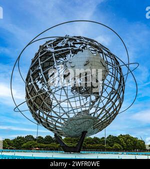 Australie dans l'unisphere du célèbre Flushing Meadows-Corona Park dans le quartier Queens de New York (USA), observant l'Océanie. Banque D'Images