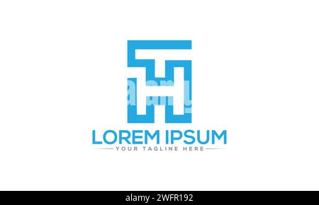 Logo TH Letter. Logo TH unique et professionnel. Illustration de Vecteur