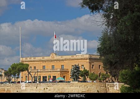 Bâtiment de la Banque centrale de Malte, Valette Banque D'Images
