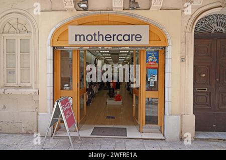 Boutique Mothercare, la Valette Banque D'Images