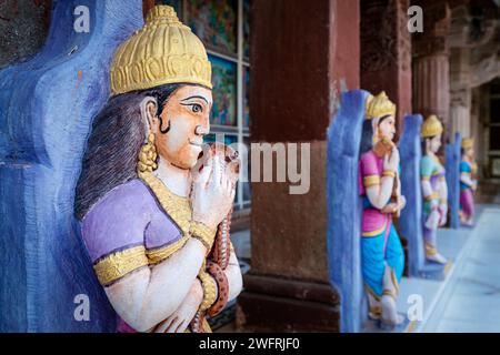 Détails du temple Mahavira Jain à Osian ou Osiyan, Rajasthan, Inde Banque D'Images