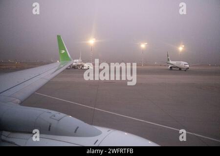 Irak, Bagdad le 2022-10-15. Paysage irakien. Aéroport international de Bagdad. Photographie de Martin Bertrand. Irak, Bagdad le 2022-10-15. Paysage d'Irak Banque D'Images