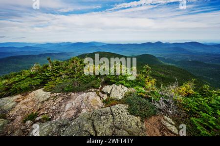 Vue depuis carter Dome Peak, White Mountains, New Hampshire, États-Unis Banque D'Images