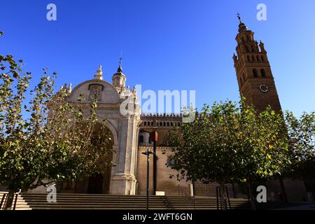 La cathédrale de Tarazona est une église catholique romaine située à Tarazona, dans la province de Saragosse, en Aragon, en Espagne Banque D'Images