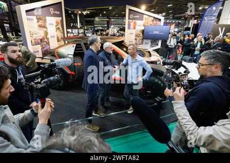 LOEB Sébastien (fra), pour le 50 ème anniversaire de Sébastien Loeb lors du salon de la moto Retromobile 2024 à Paris Expo porte de Versailles, le 31 janvier 2024 à Paris, France - photo Frédéric le Floc’h / DPPI Banque D'Images