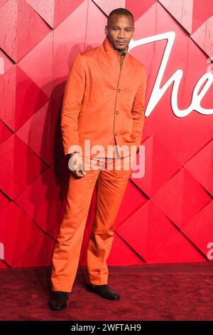 Eric Underwood photographié sur le tapis rouge aux Fashion Awards 2023 qui se sont déroulés au Royal Albert Hall à Londres, Royaume-Uni, le 4 décembre 2023. Photo de Julie Edwards. Banque D'Images