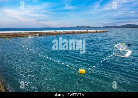 Terrain de water-polo. Banque D'Images